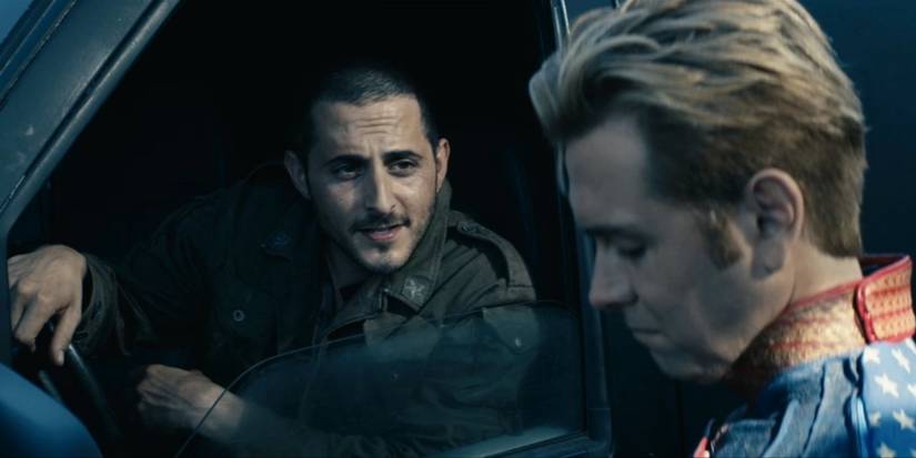 Frenchie (Tomer Capone) and Homelander (Antony Starr) in 'The Boys'