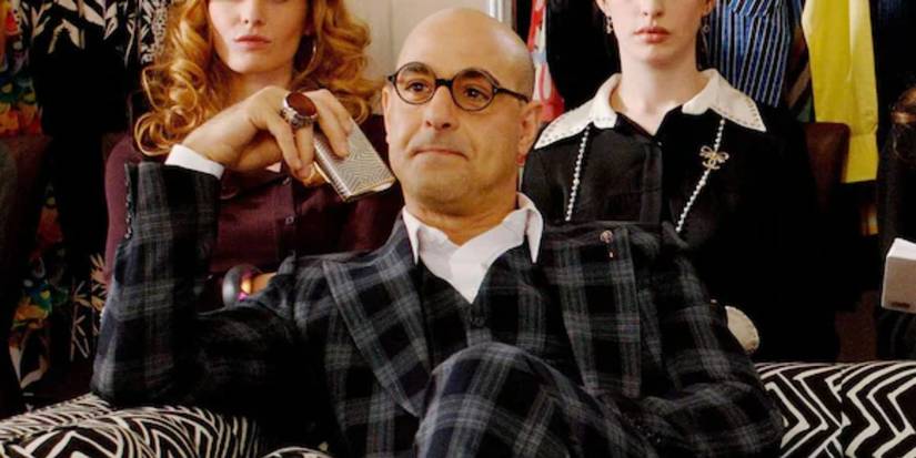 Nigel Kipling (Stanley Tucci) at the walkthrough in 'The Devil Wears Prada'
