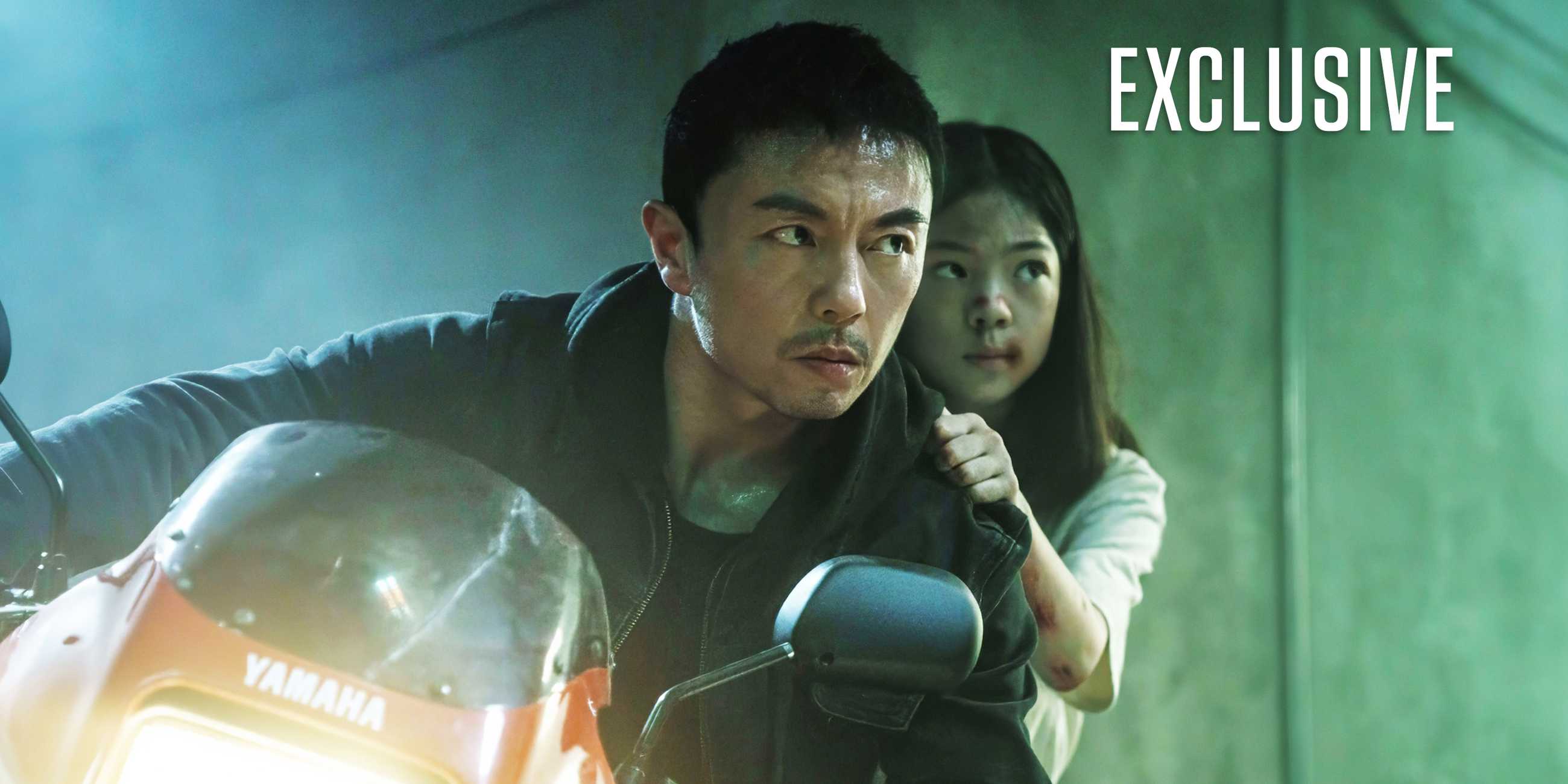 A man and a young girl in a motorbike in an exclusive image of The-Furious