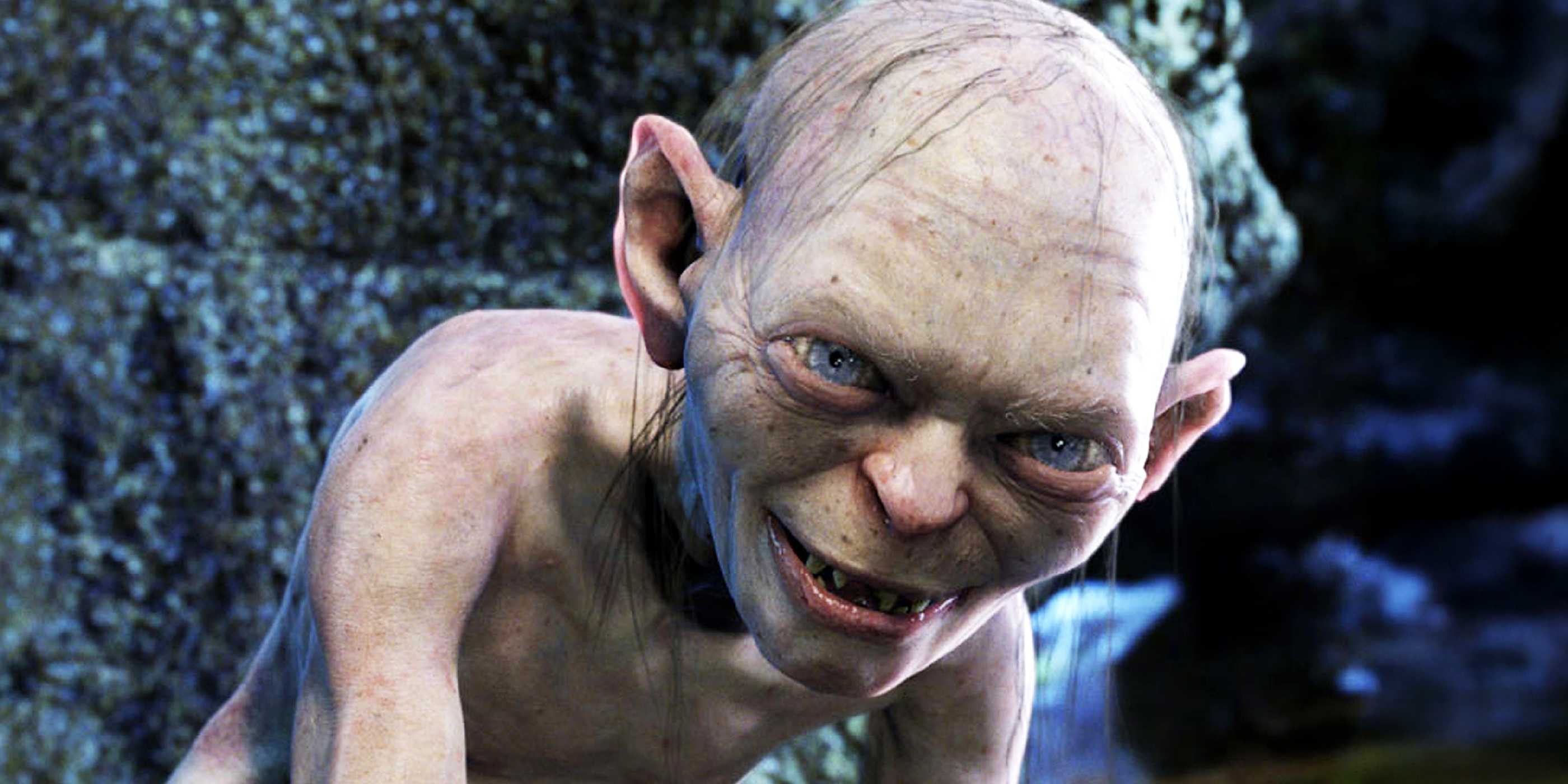 Gollum smiling in The Lord of the Rings