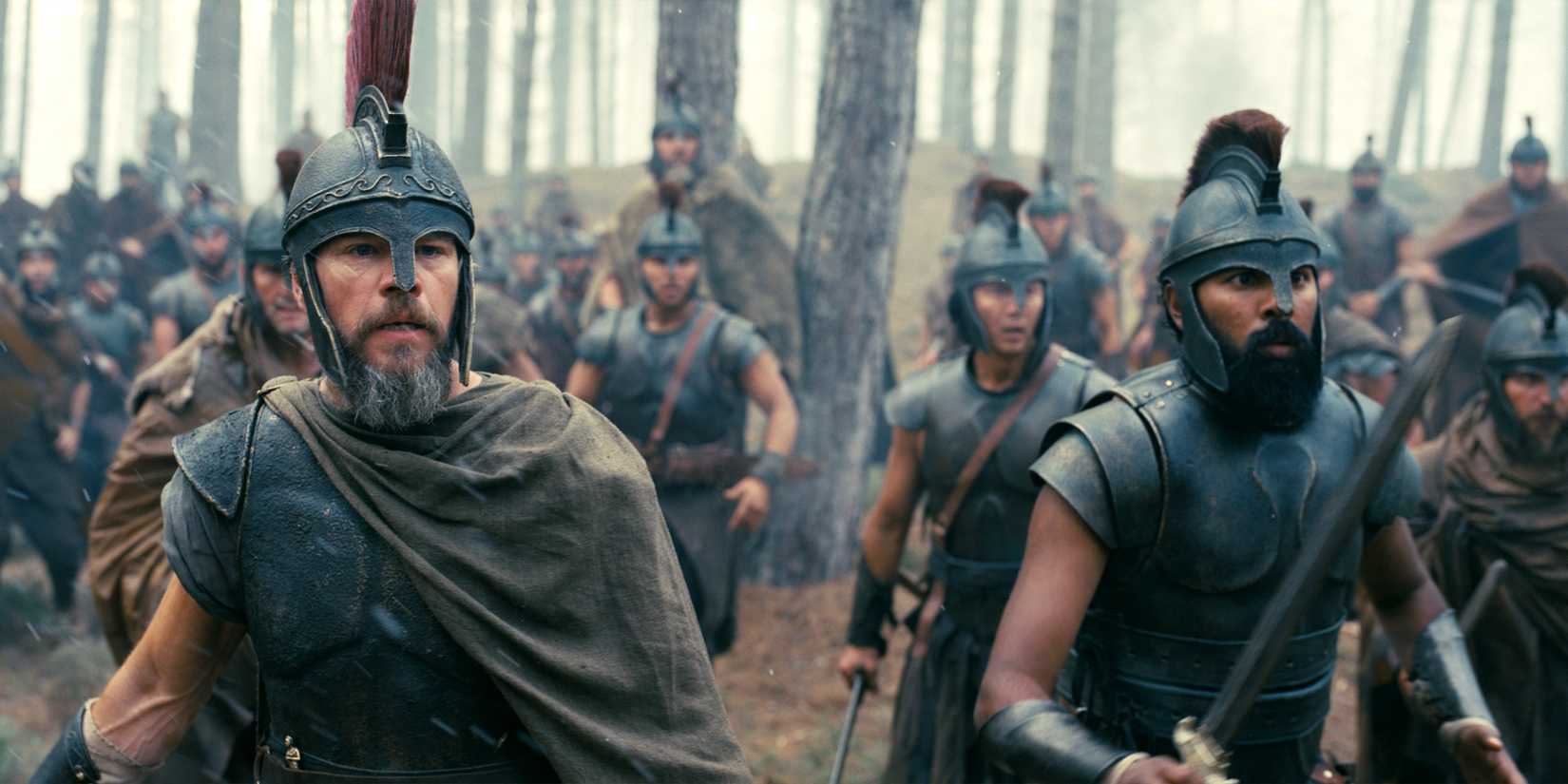 Matt Damon and an army in 'The Odyssey'