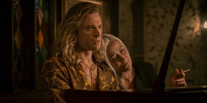 Sam Reid and Jennifer Ehle in The Vampire Lestat
