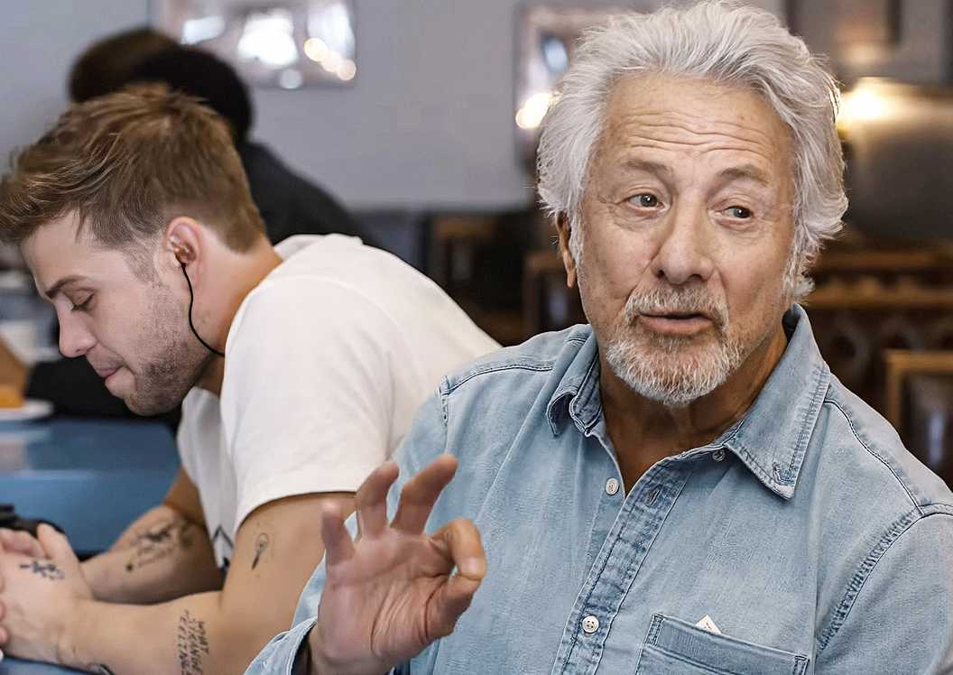 Dustin Hoffman and Leo Woodall in Tuner
