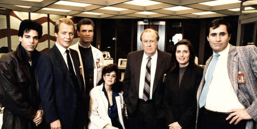 The cast of the short-lived crime show Unsub, with David Soul and M. Emmet Walsh