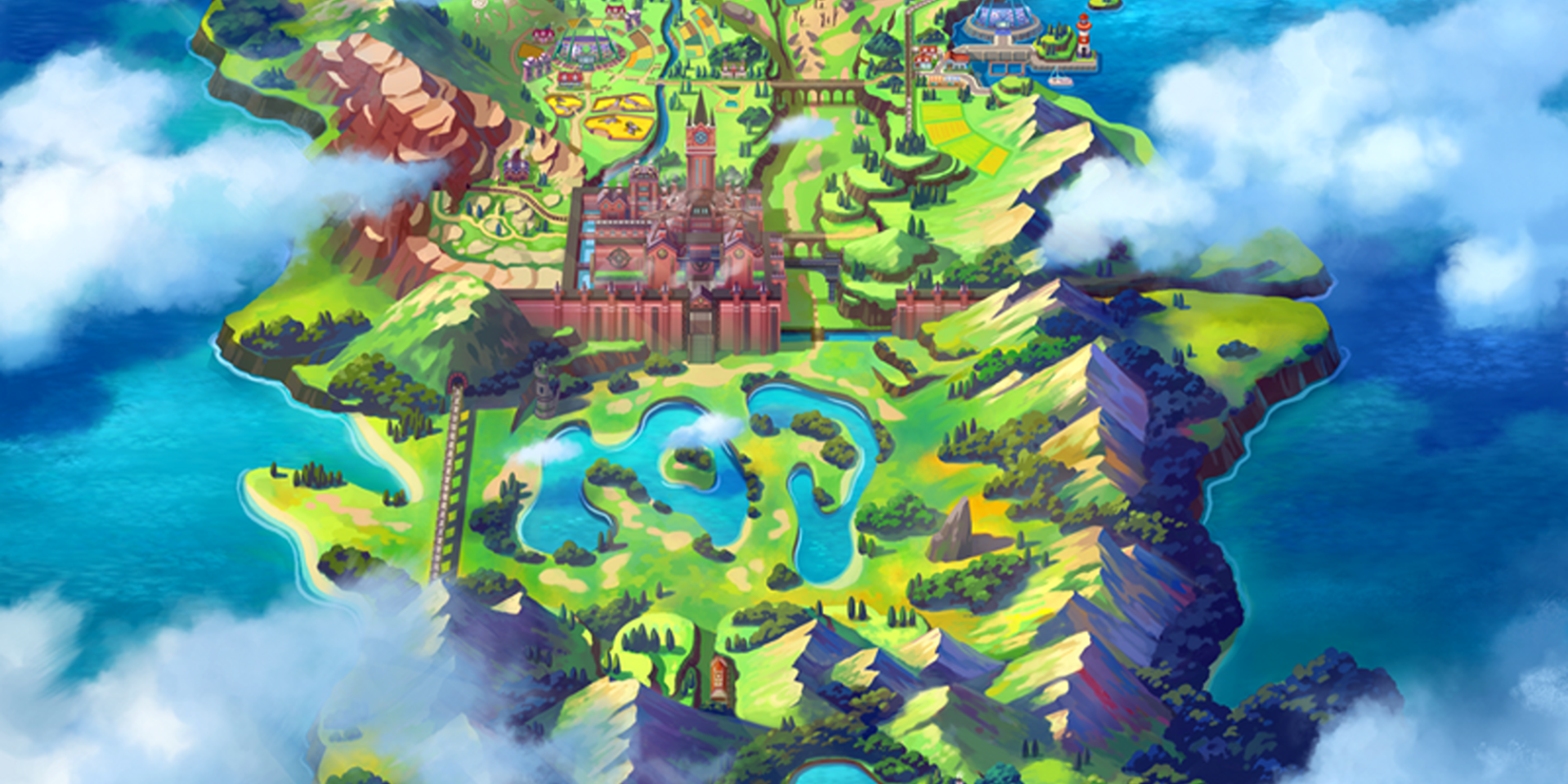 A portion of the map of Galar.