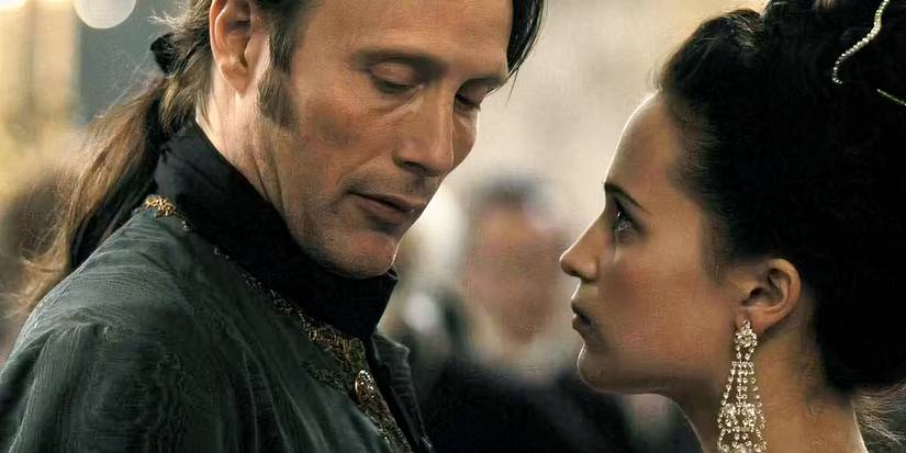 Mads Mikkelsen and Alicia Vikander in A Royal Affair