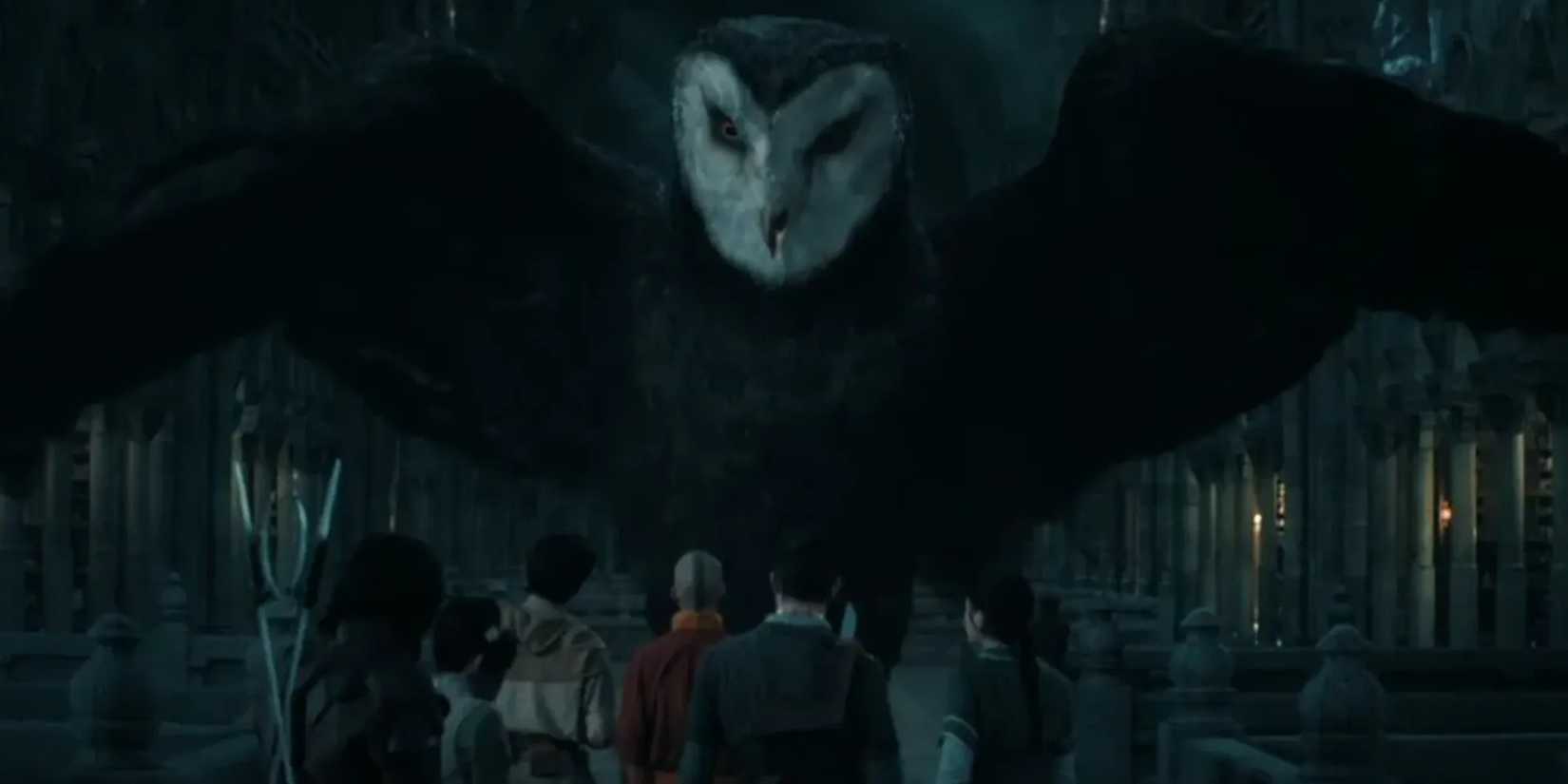 Wan Shi Tong confronts team Avatar in his library