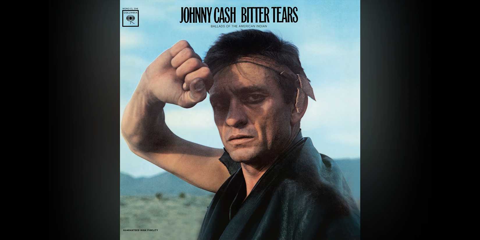 The album cover for 'Bitter Tears: Ballads of the American Indian' by Johnny Cash