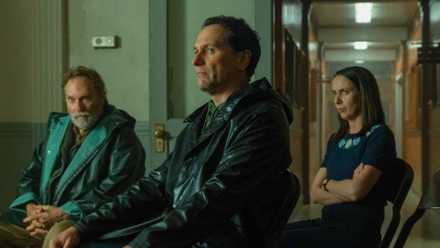 Stephen Root, Matthew Rhys and Kate O’Flynn in