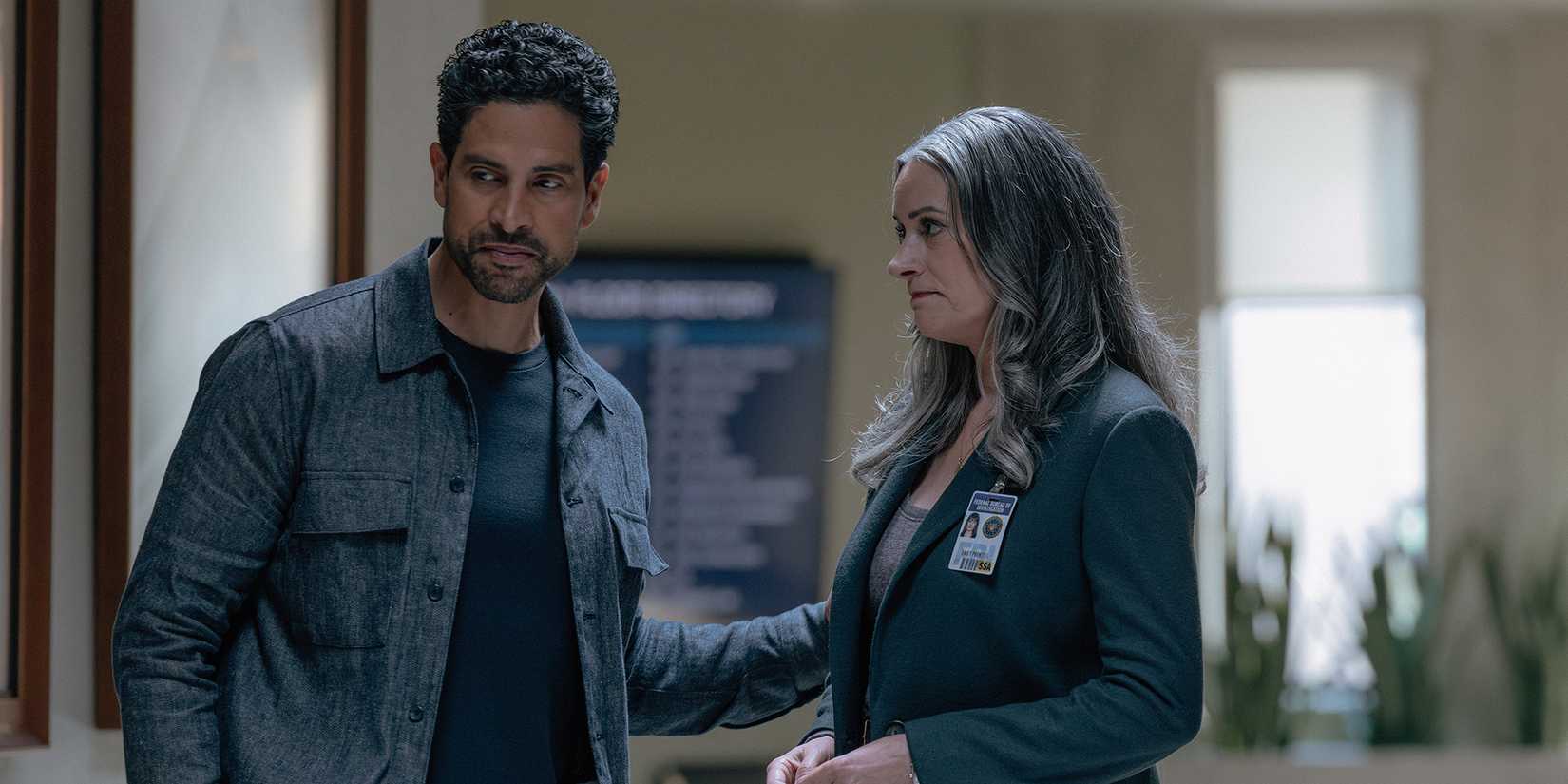 Adam Rodriguez and Paget Brewster in Criminal Minds
