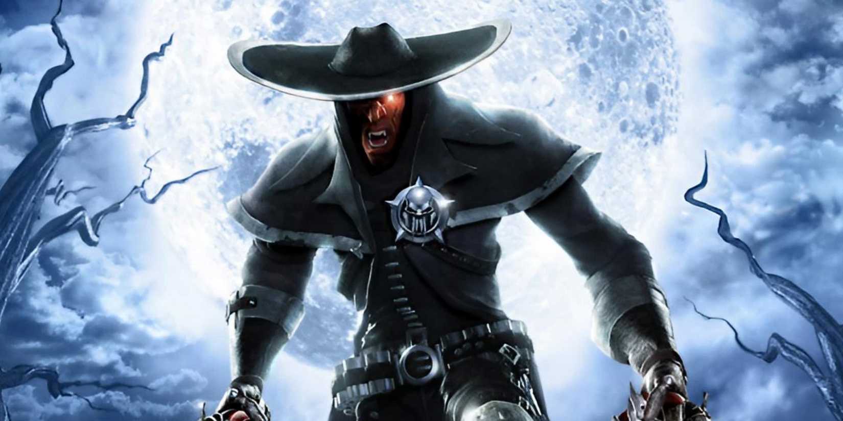 Jericho Cross on the cover of 'Darkwatch' (2005)