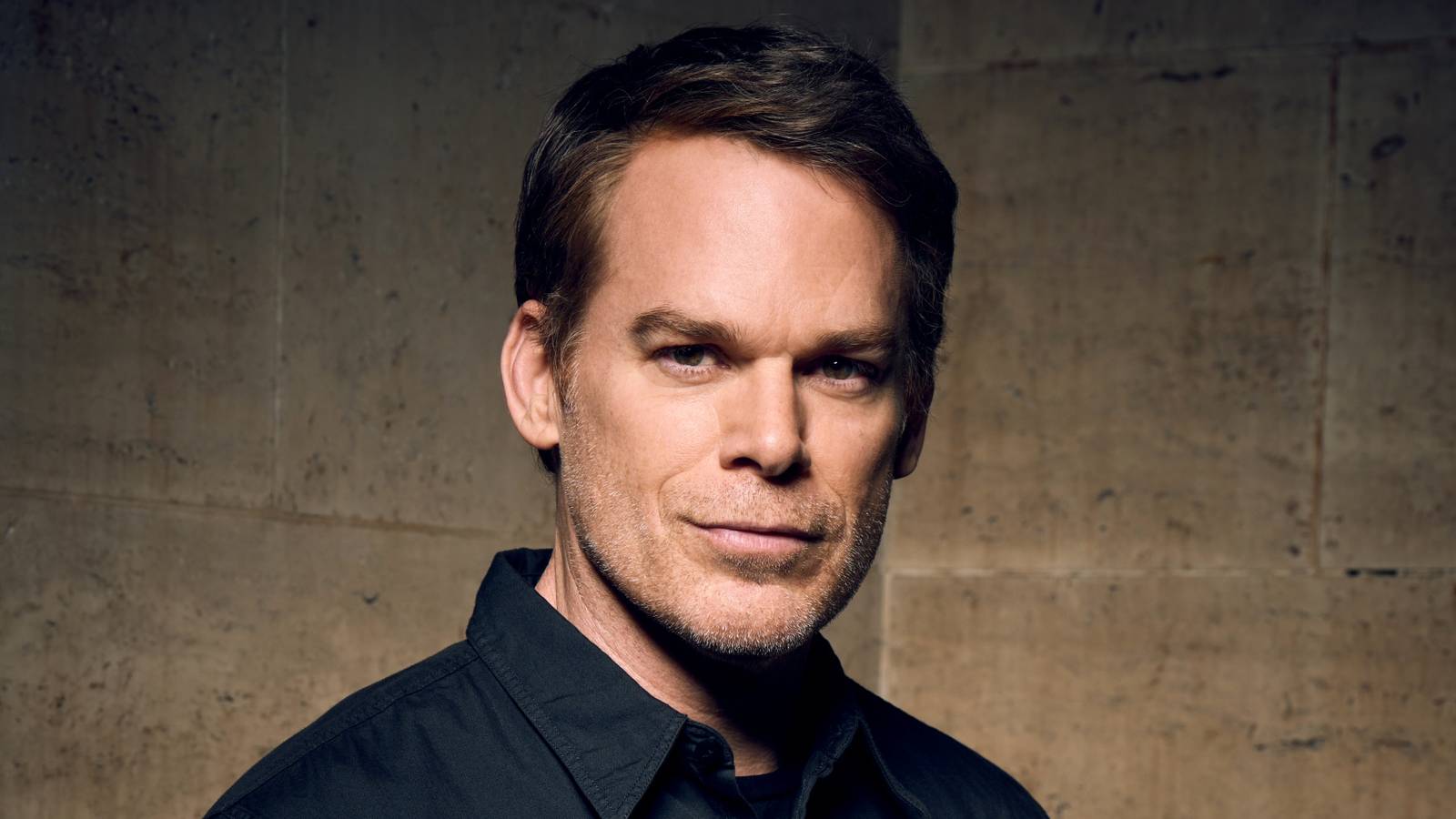 Michael C. Hall as Dexter Morgan in a promo shot looking straight into the camera for Dexter: Resurrection
