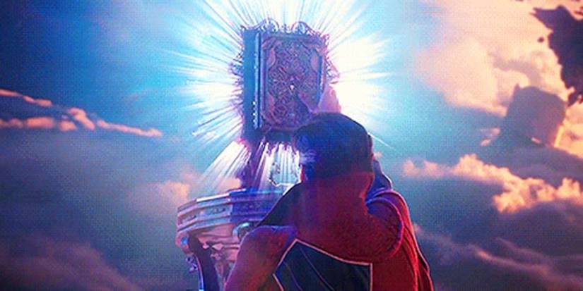 Doctor Strange grabbing the Book of Vishanti in 'Doctor Strange in the Multiverse of Madness'