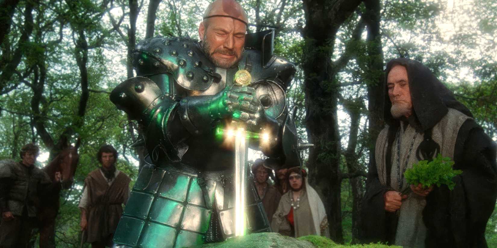 Patrick Stewart in John Boorman's Excalibur
