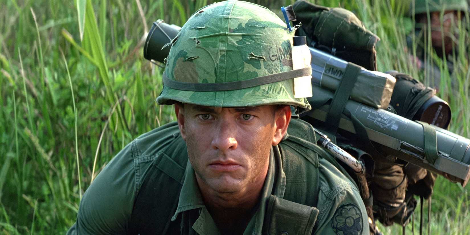 Forrest Gump (Tom Hanks) during in the Vietnam War