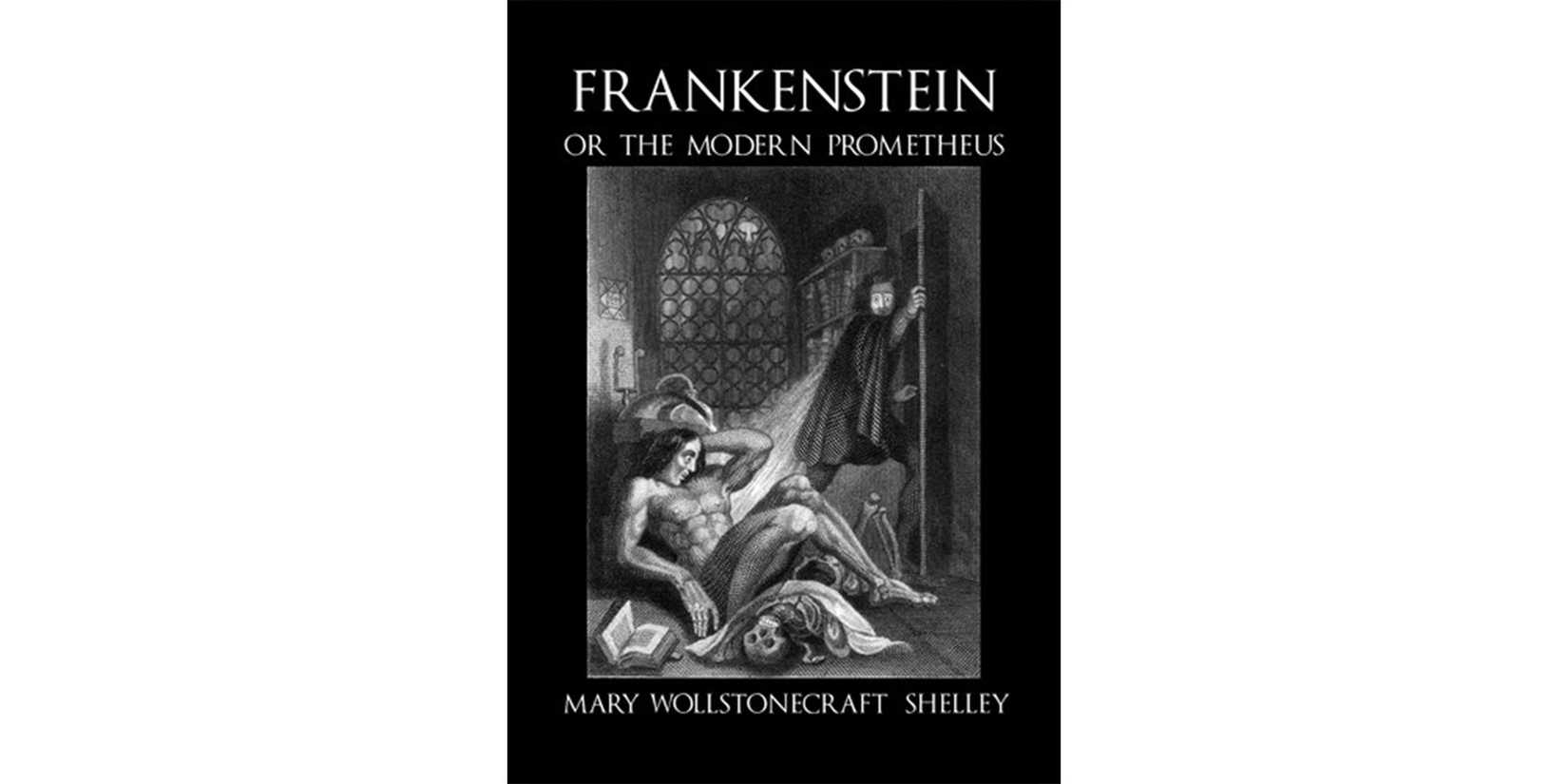 The cover of 'Frankenstein' by Mary Shelley