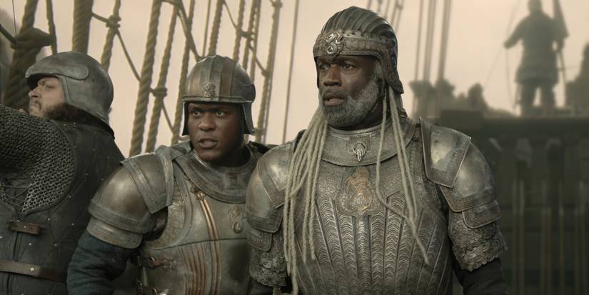 Abubakar Salim and Steve Toussaint in House of the Dragon Season 3 Episode 1