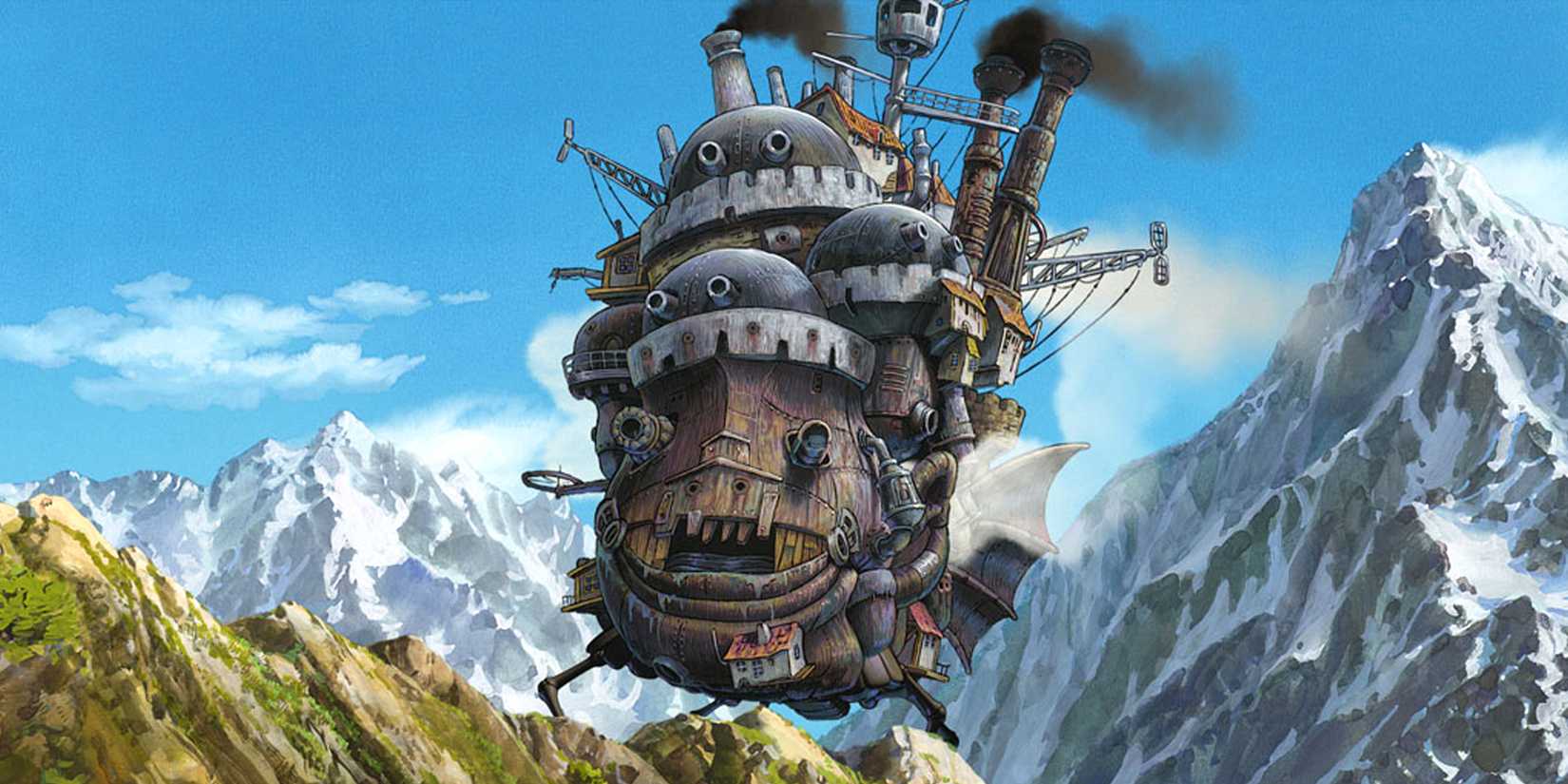 Howl's-Moving-Castle in the mountains