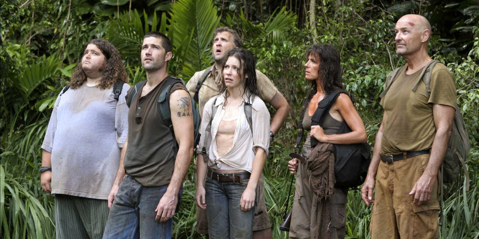 Jorge Garcia, Matthew Fox, Daniel Roebuck, Evangeline Lilly, Mira Furlan, Terry O'Quinn in Lost