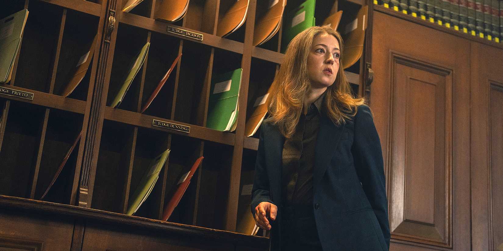 Jessy Hodges looking suspicious in Maximum Pleasure Guaranteed