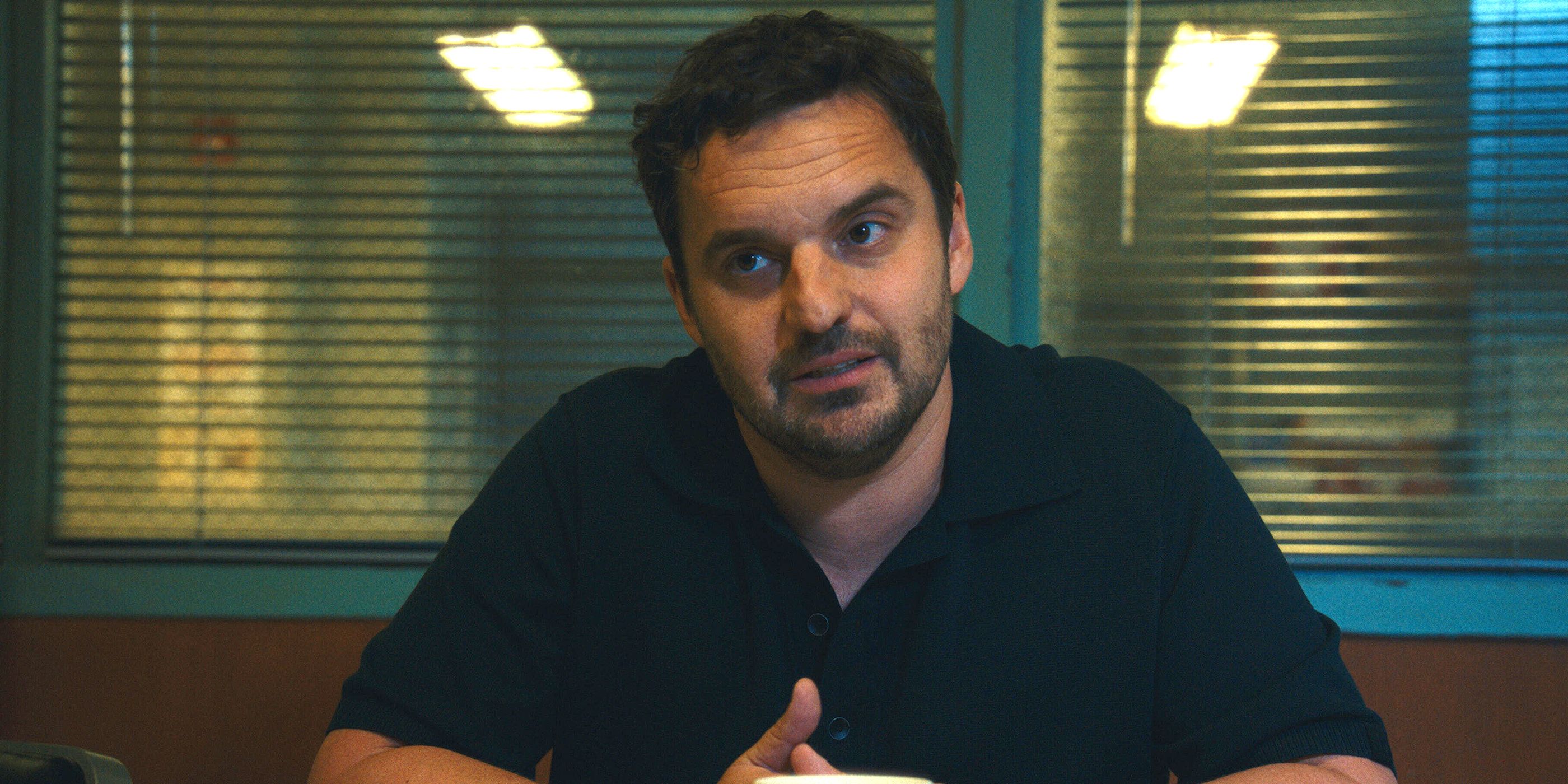 Jake Johnson Doesn't Think Karl Is a Villain in Apple TV's 'Maximum Pleasure Guaranteed'