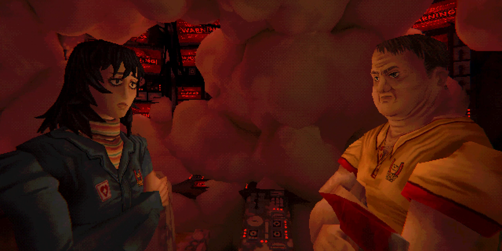 Anya and Swansea in 'Mouthwashing' (2024)