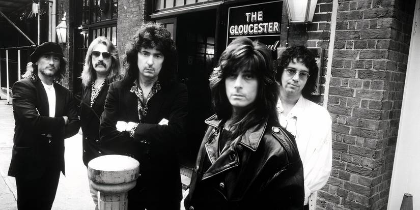 Deep Purple with Joe Lynn Turner during the Slaves and Masters era