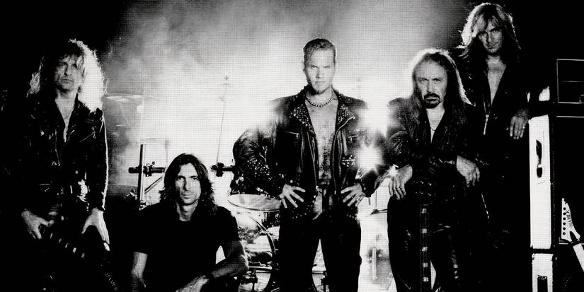 Judas Priest with singer Tim Ripper Owens during the Jugulator era