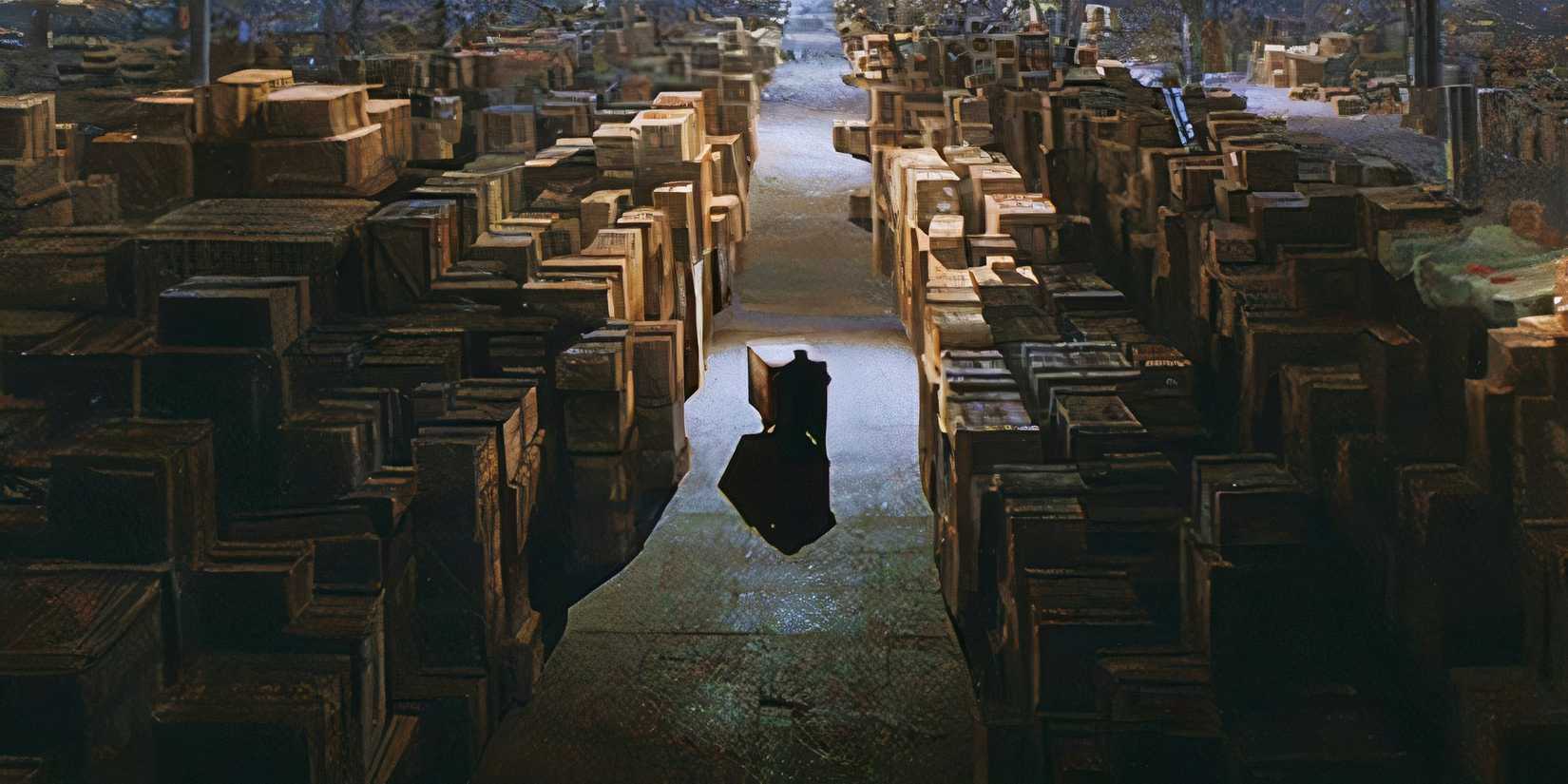The warehouse at the end of Raiders of the Lost Ark.
