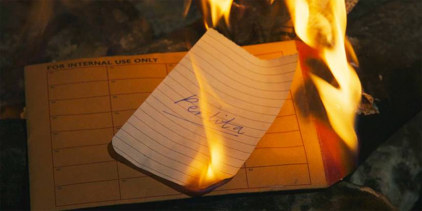 Perdita written in a piece of paper in Rivals Season 1