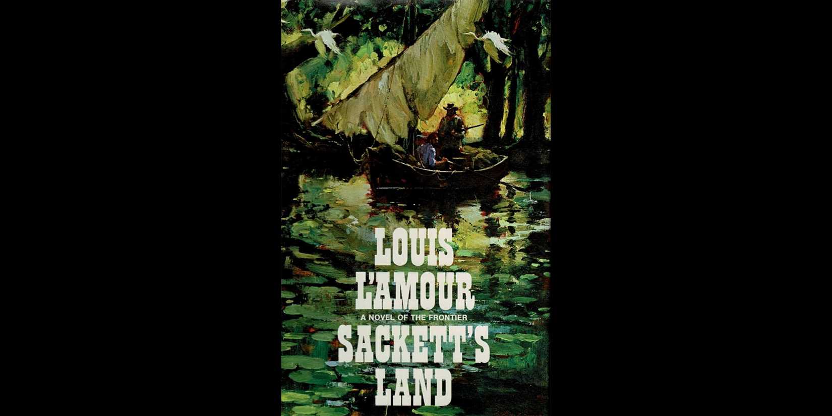 The cover for ‘Sackett’s Land’ by Louis L'Amour