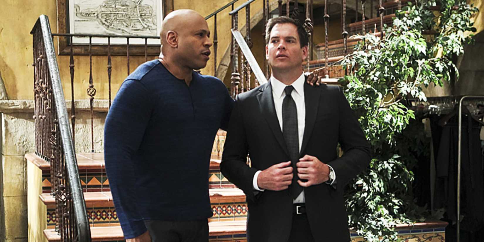 LL Cool J and Michael Weatherly in NCIS