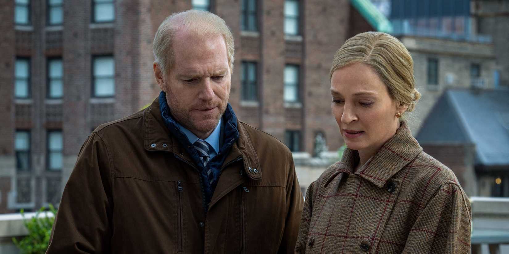 Noah Emmerich, Uma Thurman in Suspicion
