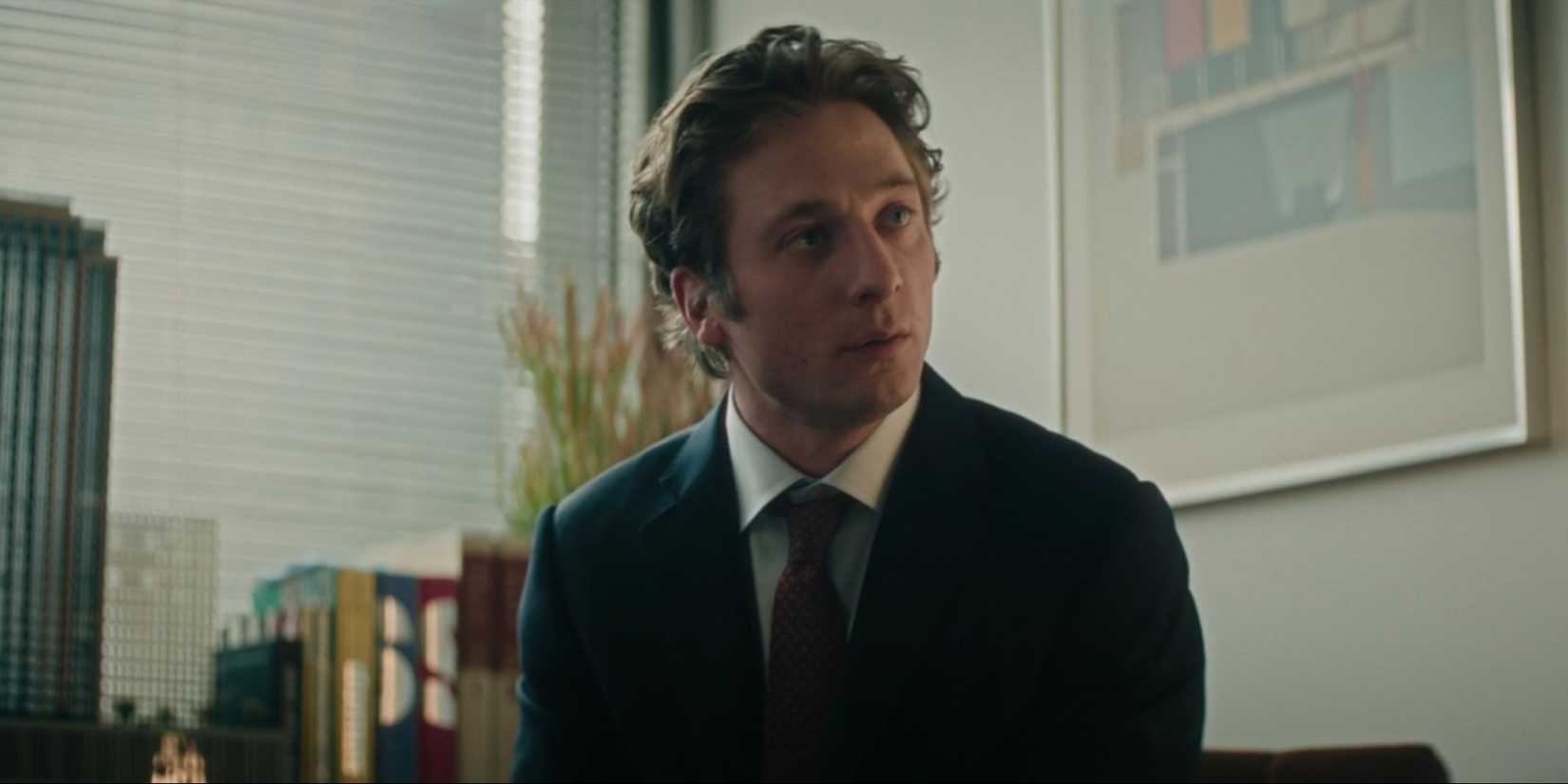 Carmy (Jeremy Allen White) sitting in an office in 'The Bear' series finale.