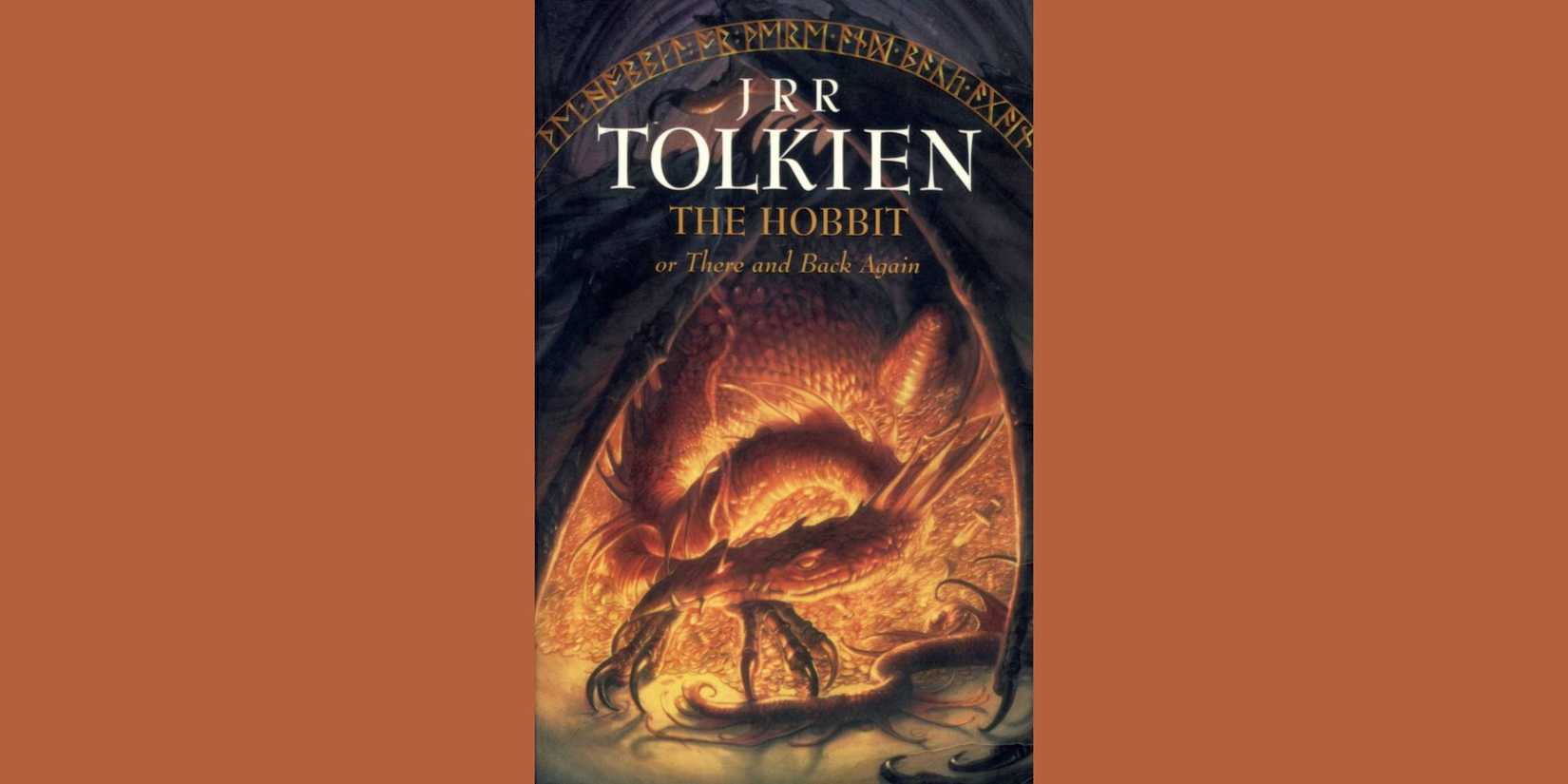 The front cover of 'The Hobbit' by J. R. R. Tolkien