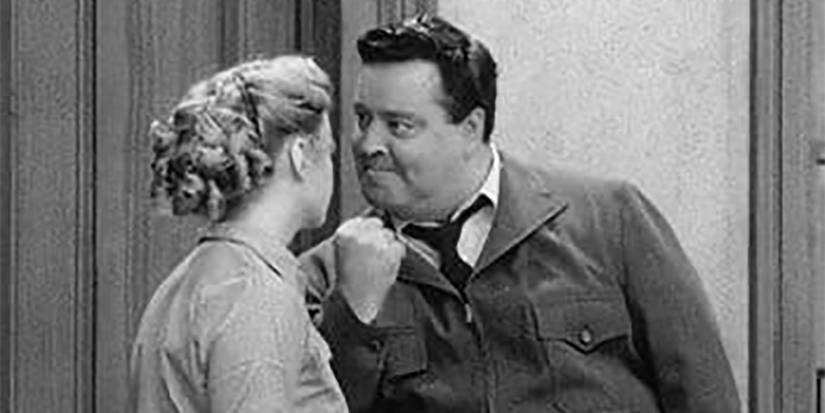 Ralph holding out his fist to Alice in The Honeymooners.