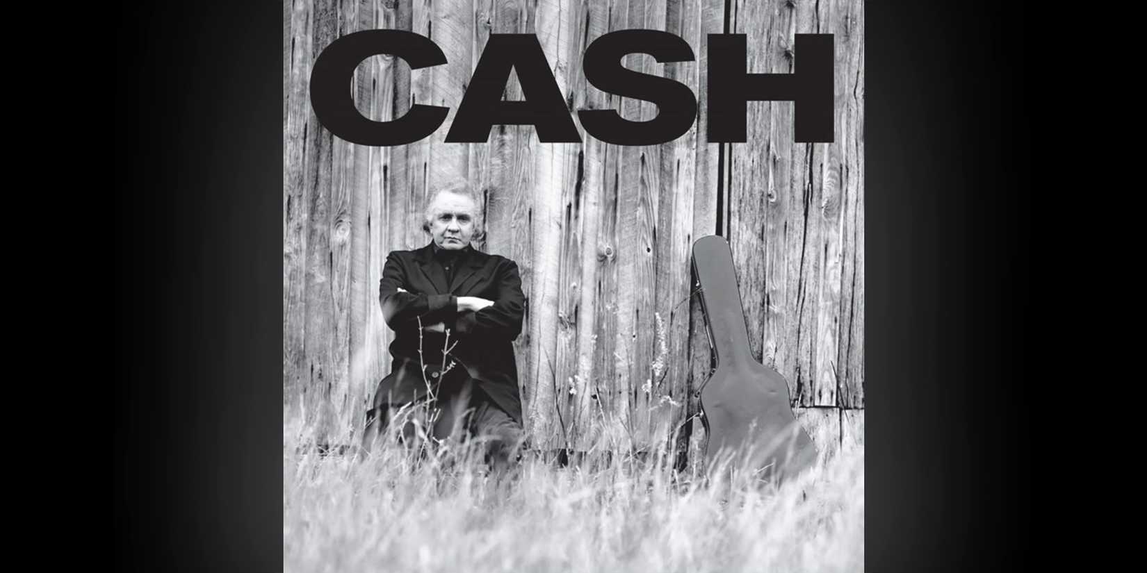 The album cover for 'Unchained' aka 'American II: Unchained' by Johnny Cash