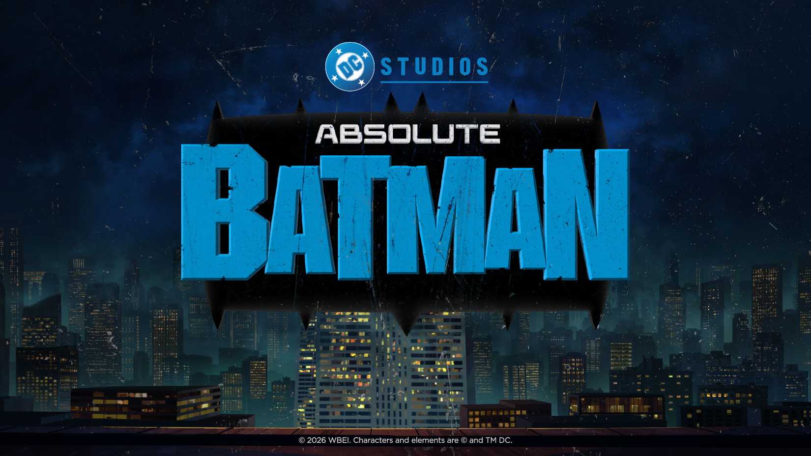 The logo for Absolute Batman, the animated series.