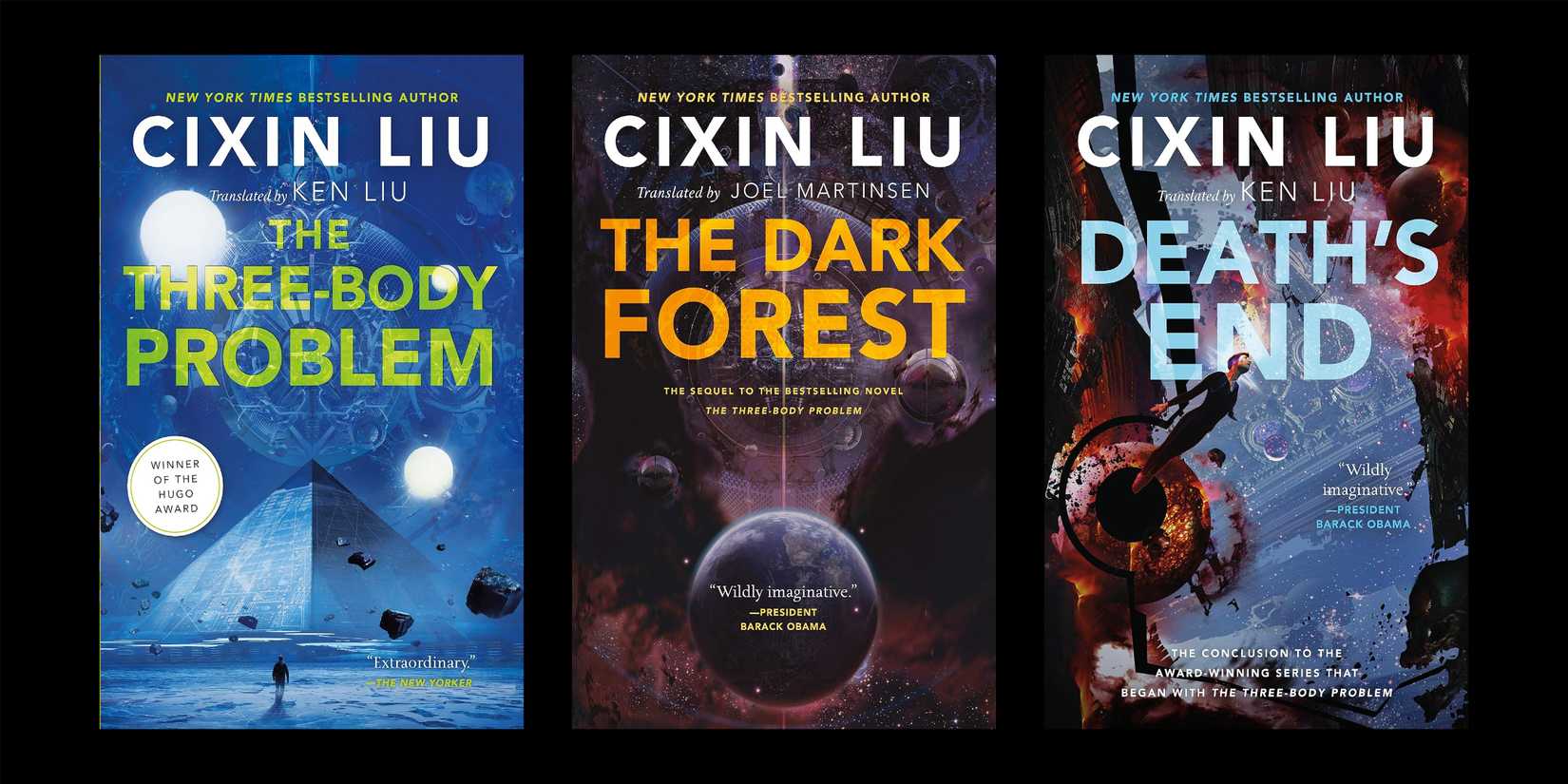 The Remembrance of Earth's Past trilogy by Cixin Liu. 