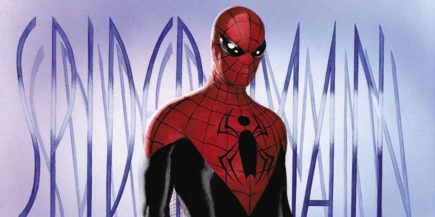 The Alex Ross concept art for Spider-Man in Spider-Man (2002)