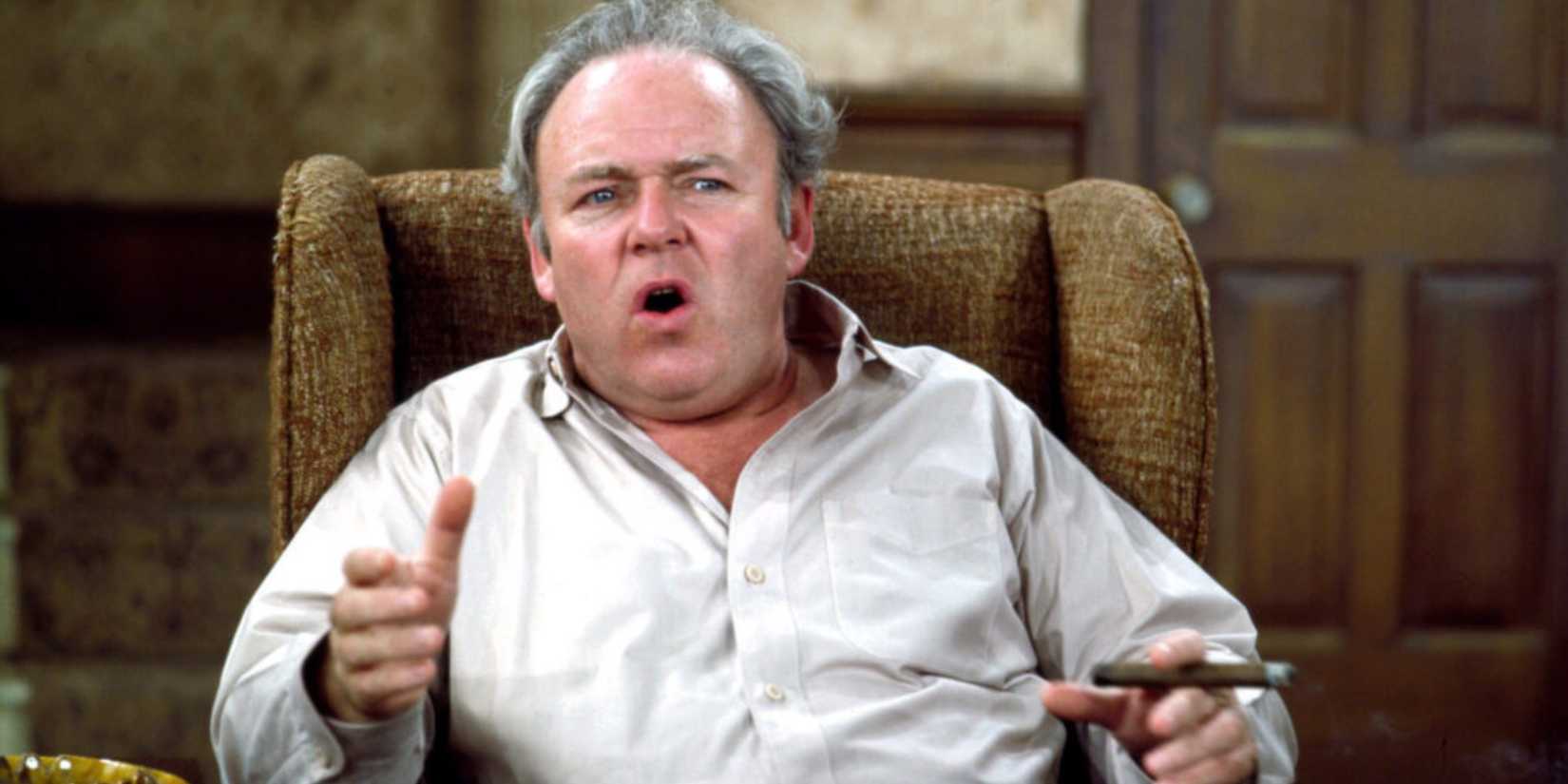 Carroll O'Connor as Archie Bunker in 'All in the Family.'