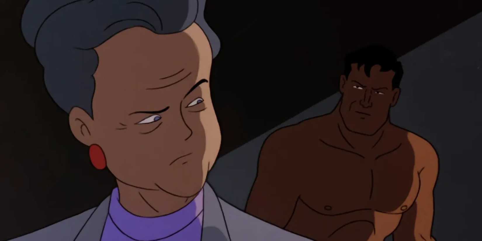 Dr. Leslie Thompkins with Bruce Wayne