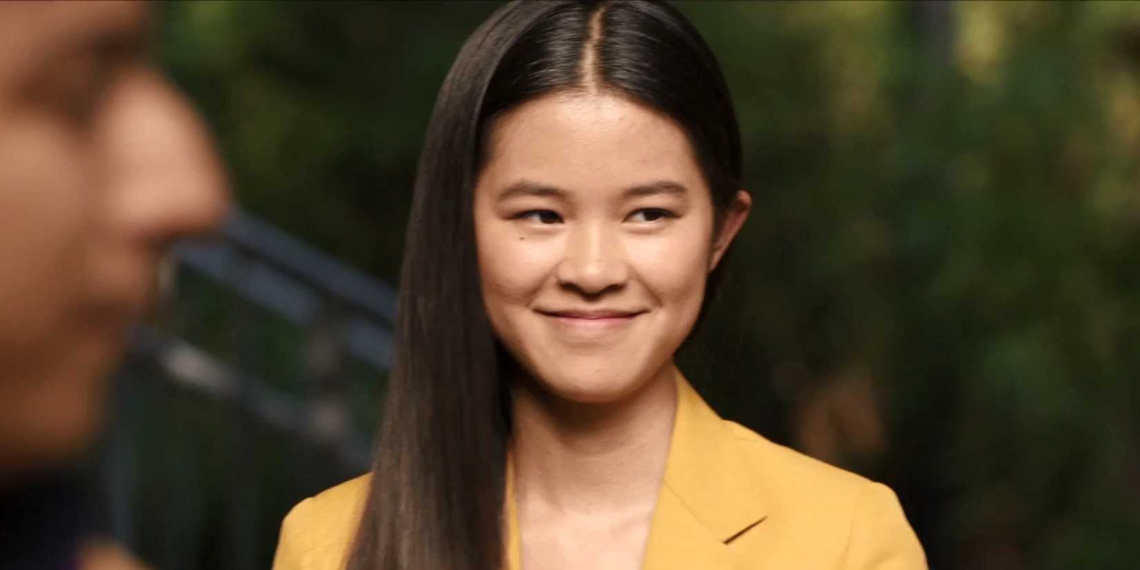 Cindy Moon smiling outside in Spider-Man: Homecoming