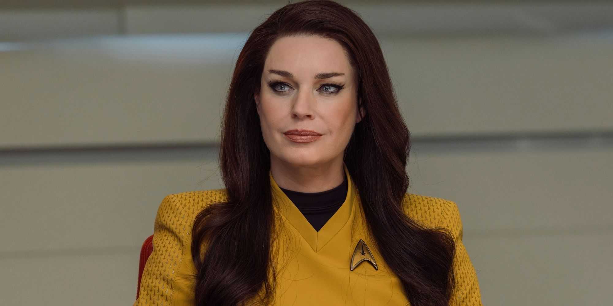 Rebecca Romijn as Una in season 4, episode 1, of Star Trek: Strange New Worlds streaming on Paramount+, 2026. Photo Credit: Jan Thijs/Paramount+