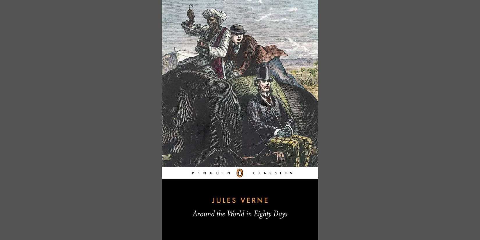 Cover of 'Around the World in Eighty Days' by Jules Verne