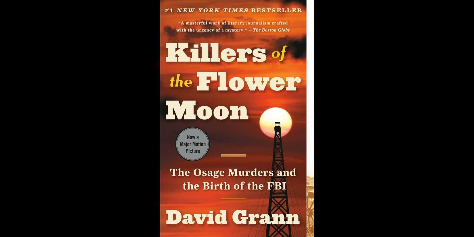 Cover of 'Killers of the Flower Moon' by David Grann