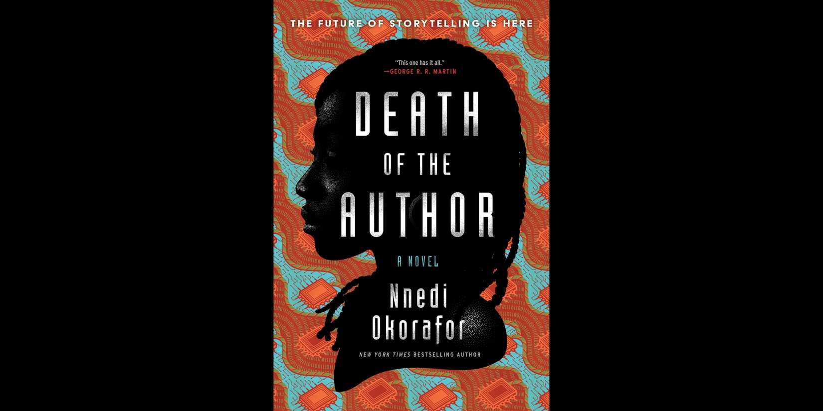 The book cover for 'Death of the Author' by Nnedi Okorafor.