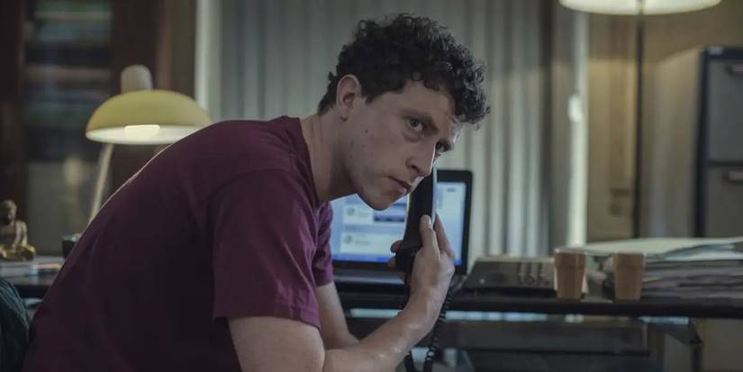 Finnegan Oldfield on the phone in 'Gone for Good'