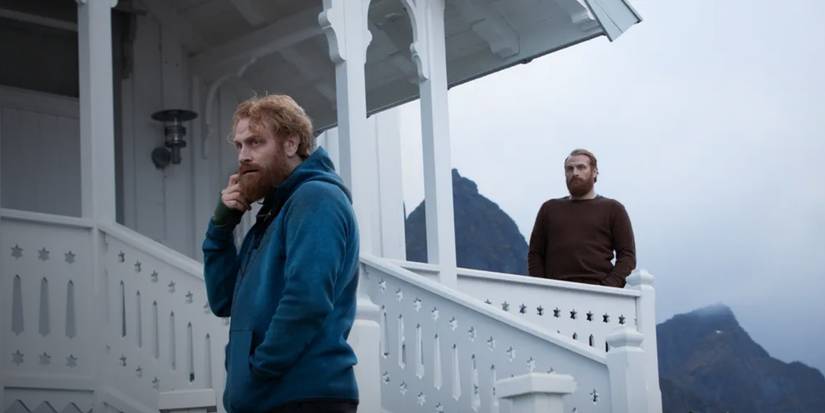 Kristofer Hivju playing twin brothers Erik and Adam in the Norwegian TV series Twin, which aired on NRK.