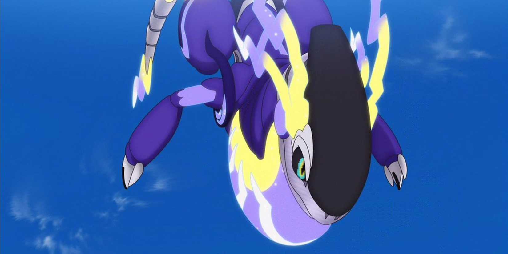 Miraidon descending from the sky